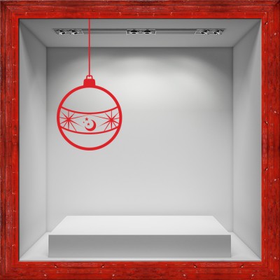 Houseart - ΣΗΜΑΝΤΙΚΟ: Σε περίπτωση διαφοράς τιμής από το κατάστημα ισχύει παντα και μόνο η τιμή του καταστήματος Χριστουγεννιάτικη Μπάλα, Χριστουγεννιάτικα, Αυτοκόλλητα