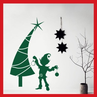 Διακόσμηση παιδικού δωματίου House Art - ΣΗΜΑΝΤΙΚΟ: Σε περίπτωση διαφοράς τιμής από το κατάστημα ισχύει παντα και μόνο η τιμή του καταστήματος Χριστουγεννιάτικο Δέντρο με ξωτικό, Χριστουγεννιάτικα,