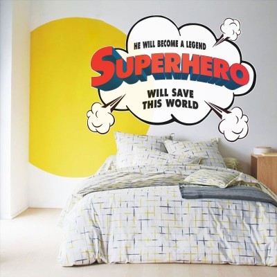 Houseart Legend super hero, Κόμικς, Αυτοκόλλητα τοίχου, 100 x 75 εκ.