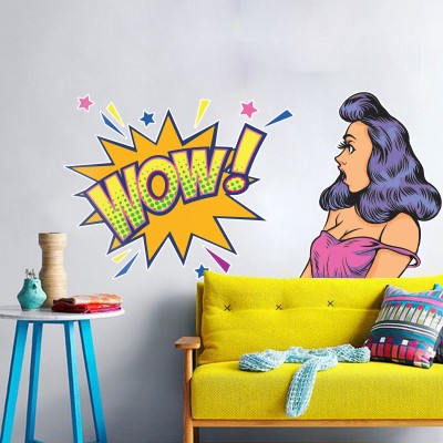 Houseart Έκπληξη Wow, Κόμικς, Αυτοκόλλητα τοίχου, 100 x 50 εκ.