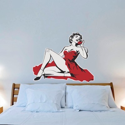 Γυναίκα στα κόκκινα, Κόμικς, Αυτοκόλλητα τοίχου, 61 x 5