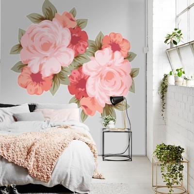 Floral Δέντρα – Λουλούδια Αυτοκόλλητα τοίχου 52 x 55 cm (39115)