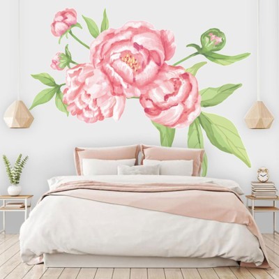 Καμέλια Δέντρα – Λουλούδια Αυτοκόλλητα τοίχου 55 x 70 cm (39122)