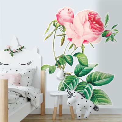 Μπουμπούκια Τριαντάφυλλου Δέντρα – Λουλούδια Αυτοκόλλητα τοίχου 87 x 65 cm (39144)