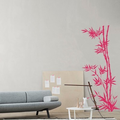 Καλάμια Μπαμπού Δέντρα – Λουλούδια Αυτοκόλλητα τοίχου 65 x 30 cm (235)