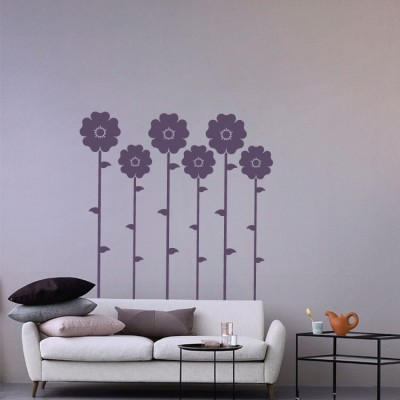 Μαργαρίτες άνισες, Δέντρα - Λουλούδια, Αυτοκόλλητα τοίχου, 60 x 58 εκ.