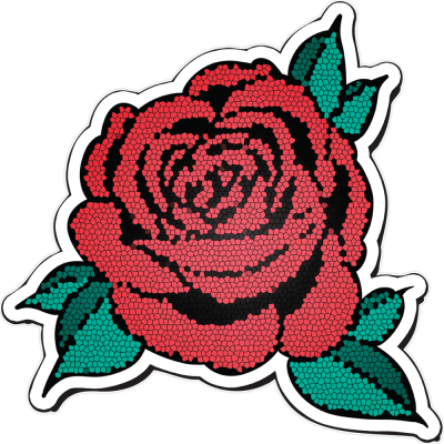 Rose, Δέντρα – Λουλούδια, Αυτοκόλλητα τοίχου, 50 x 50 εκ. (54528)