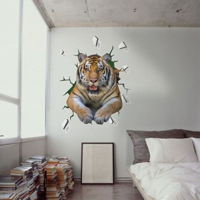 Τίγρης, 3D – Τρισδιάστατα, Αυτοκόλλητα τοίχου, 70 x 93 εκ. (40071)