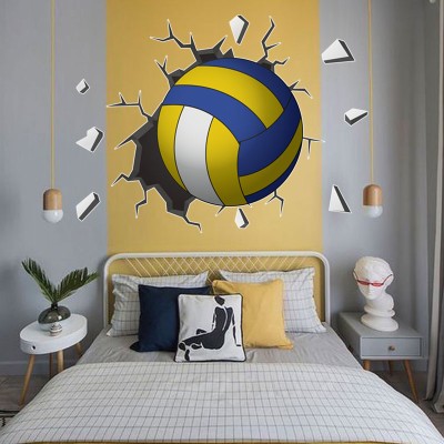 Houseart Volleyball, 3D - Τρισδιάστατα, Αυτοκόλλητα τοίχου, 80 x 60 εκ.