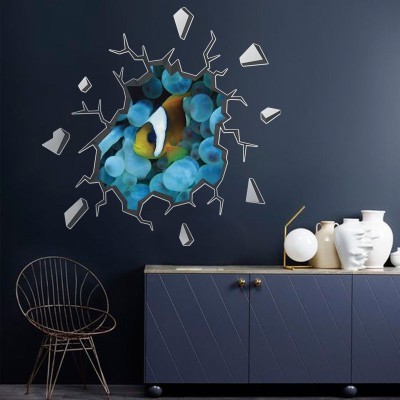 Τροπικό ψάρι, 3D - Τρισδιάστατα, Αυτοκόλλητα τοίχου, 70