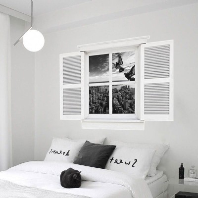 Houseart - ΣΗΜΑΝΤΙΚΟ: Σε περίπτωση διαφοράς τιμής από το κατάστημα ισχύει παντα και μόνο η τιμή του καταστήματος Πόλη από ψηλά, 3D - Τρισδιάστατα, Αυτοκόλλητα τοίχου, 8