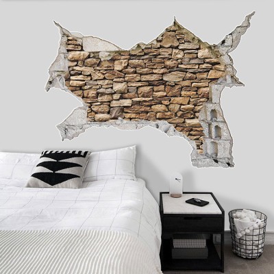 Διακόσμηση παιδικού δωματίου House Art - ΣΗΜΑΝΤΙΚΟ: Σε περίπτωση διαφοράς τιμής από το κατάστημα ισχύει παντα και μόνο η τιμή του καταστήματος Πέτρινος τοίχος, 3D - Τρισδιάστατα, Αυτοκόλλητα τοίχου,