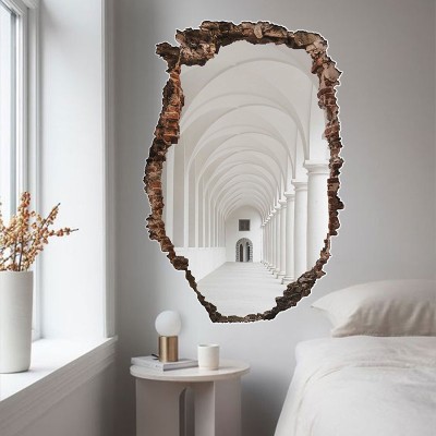 Houseart - ΣΗΜΑΝΤΙΚΟ: Σε περίπτωση διαφοράς τιμής από το κατάστημα ισχύει παντα και μόνο η τιμή του καταστήματος Λευκός διάδρομος, 3D - Τρισδιάστατα, Αυτοκόλλητα τοίχου