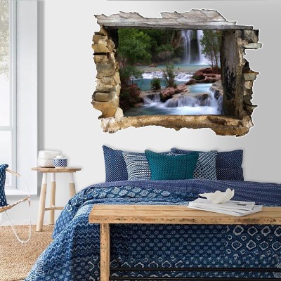 Houseart Ρυάκι, 3D - Τρισδιάστατα, Αυτοκόλλητα τοίχου, 80 x 60 εκ.