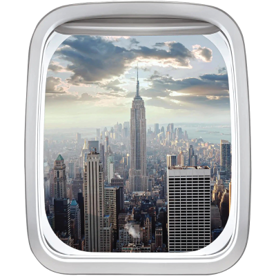 Empire State Building, 3D – Τρισδιάστατα, Αυτοκόλλητα τοίχου, 60 x 73 εκ. (49122)