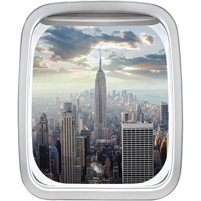 Empire State Building, 3D - Τρισδιάστατα, Αυτοκόλλητα τοίχου, 60 x 73 εκ.