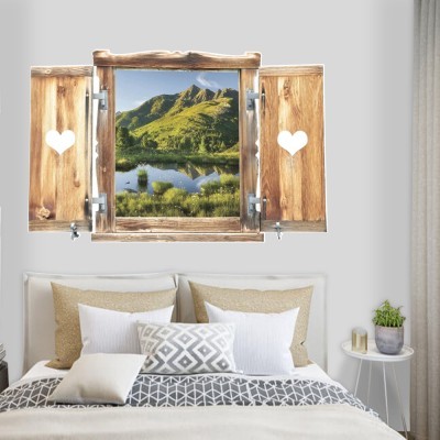 Διακόσμηση παιδικού δωματίου House Art - ΣΗΜΑΝΤΙΚΟ: Σε περίπτωση διαφοράς τιμής από το κατάστημα ισχύει παντα και μόνο η τιμή του καταστήματος Λίμνη στην ύπαιθρο, 3D - Τρισδιάστατα, Αυτοκόλλητα τοίχ