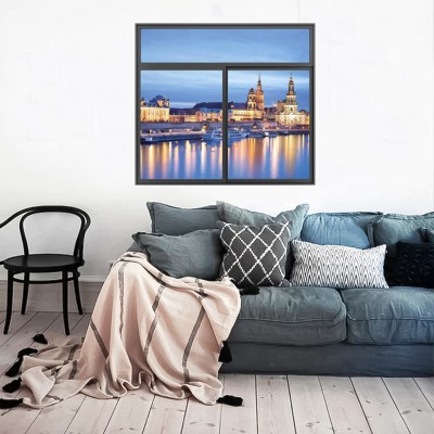 Δρέσδη, Γερμανία, 3D - Τρισδιάστατα, Αυτοκόλλητα τοίχου