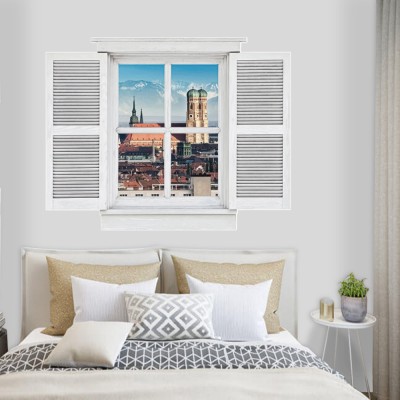 Διακόσμηση παιδικού δωματίου House Art - ΣΗΜΑΝΤΙΚΟ: Σε περίπτωση διαφοράς τιμής από το κατάστημα ισχύει παντα και μόνο η τιμή του καταστήματος Μόναχο, 3D - Τρισδιάστατα, Αυτοκόλλητα τοίχου, 60 x 47