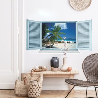 Houseart - ΣΗΜΑΝΤΙΚΟ: Σε περίπτωση διαφοράς τιμής από το κατάστημα ισχύει παντα και μόνο η τιμή του καταστήματος Εξωτική θέα, 3D - Τρισδιάστατα, Αυτοκόλλητα τοίχου, 60