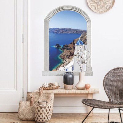 Houseart - ΣΗΜΑΝΤΙΚΟ: Σε περίπτωση διαφοράς τιμής από το κατάστημα ισχύει παντα και μόνο η τιμή του καταστήματος Σαντορίνη, 3D - Τρισδιάστατα, Αυτοκόλλητα τοίχου, 50 x
