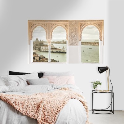 Παράθυρο με όμορφη Θέα, 3D - Τρισδιάστατα, Αυτοκόλλητα 