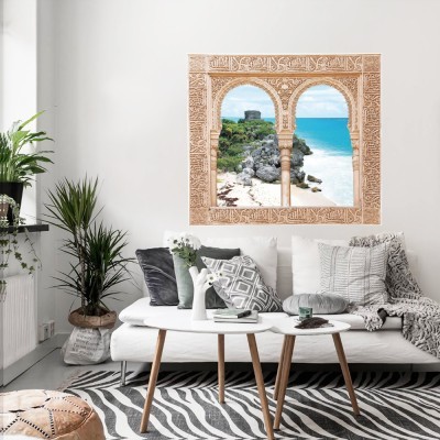 Παράθυρο με θέα το Tulum,Mexico, 3D - Τρισδιάστατα, Αυτ