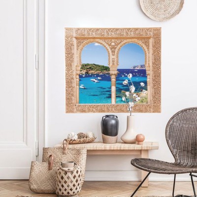 Houseart - ΣΗΜΑΝΤΙΚΟ: Σε περίπτωση διαφοράς τιμής από το κατάστημα ισχύει παντα και μόνο η τιμή του καταστήματος Παράθυρο με θέα την Alcúdia, Μαγιόρκα, 3D - Τρισδιάστατ