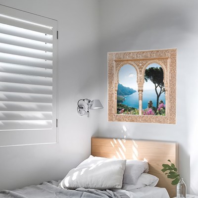 Παράθυρο με όμορφη Θέα 3D – Τρισδιάστατα Αυτοκόλλητα τοίχου 60 x 53 εκ. (49653)