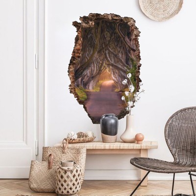 Μαγεμένο Δάσος, 3D - Τρισδιάστατα, Αυτοκόλλητα τοίχου, 