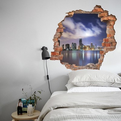 Νύχτα στους Ουρανοξύστες, 3D - Τρισδιάστατα, Αυτοκόλλητ