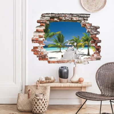 Χαβάη, 3D - Τρισδιάστατα, Αυτοκόλλητα τοίχου, 50 x 37 ε