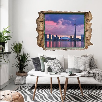 Houseart - ΣΗΜΑΝΤΙΚΟ: Σε περίπτωση διαφοράς τιμής από το κατάστημα ισχύει παντα και μόνο η τιμή του καταστήματος Καναδάς, 3D - Τρισδιάστατα, Αυτοκόλλητα τοίχου, 60 x 42