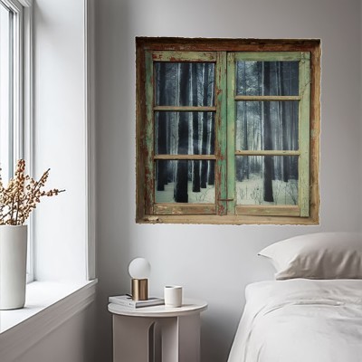 Διακόσμηση παιδικού δωματίου House Art - ΣΗΜΑΝΤΙΚΟ: Σε περίπτωση διαφοράς τιμής από το κατάστημα ισχύει παντα και μόνο η τιμή του καταστήματος Δάσος με ομίχλη, 3D - Τρισδιάστατα, Αυτοκόλλητα τοίχου,