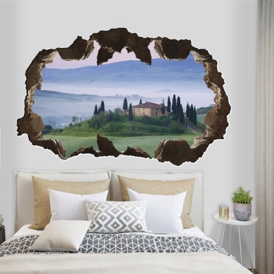 Τοσκάνη, 3D - Τρισδιάστατα, Αυτοκόλλητα τοίχου, 60 x 38