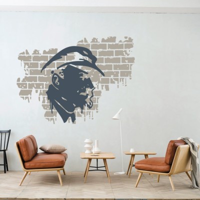 Γκράφιτι Mask, 3D - Τρισδιάστατα, Αυτοκόλλητα τοίχου, 50 x 37 εκ.