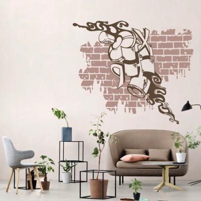 Γκράφιτι Design, 3D - Τρισδιάστατα, Αυτοκόλλητα τοίχου, 50 x 42 εκ.