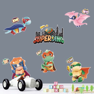 Superdino!, Παιδικά, Αυτοκόλλητα τοίχου, 100 x 51 εκ.