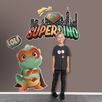 LoL SuperDino, Παιδικά, Αυτοκόλλητα τοίχου, 100 x 128 εκ.