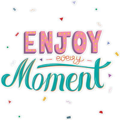 Enjoy every moment, Παιδικά, Αυτοκόλλητα τοίχου, 50 x 50 εκ.