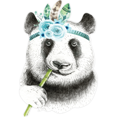 Indian Bear, Παιδικά, Αυτοκόλλητα τοίχου, 35 x 53 εκ.