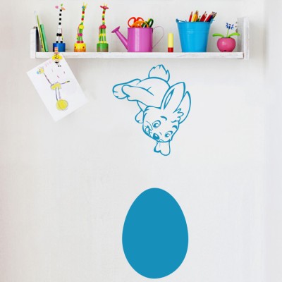 Λαγουδάκι με αυγό Πασχαλινά Αυτοκόλλητα βιτρίνας 70 x 26 cm (6975)