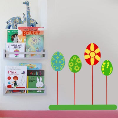 Houseart Χρωματιστά Πασχαλινά Αυγά, Πασχαλινά, Αυτοκόλλητα βιτρίνας, 50 x 49 εκ.