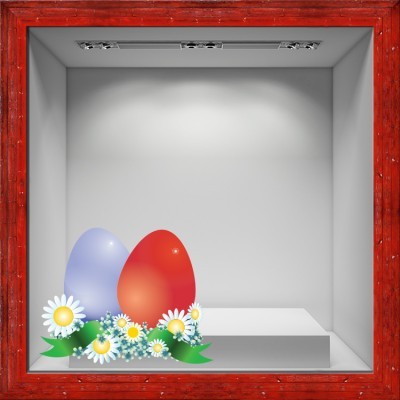 Houseart - ΣΗΜΑΝΤΙΚΟ: Σε περίπτωση διαφοράς τιμής από το κατάστημα ισχύει παντα και μόνο η τιμή του καταστήματος Ανοιξιάτκα Πασχαλινά Αυγά, Πασχαλινά, Αυτοκόλλητα βιτρί