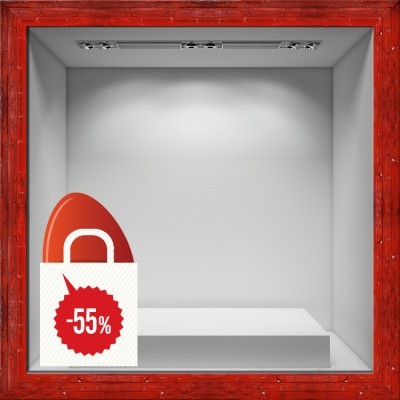 Easter Sales -55%, Πασχαλινά, Αυτοκόλλητα βιτρίνας, 28 x 49 εκ.