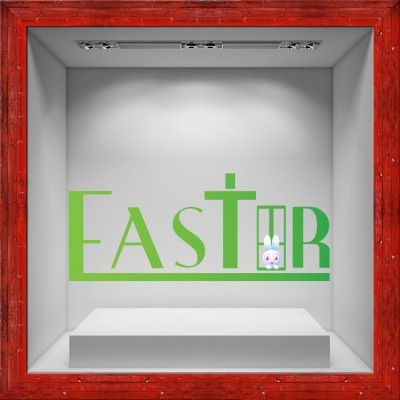 Easter Πασχαλινά Αυτοκόλλητα βιτρίνας 30 x 72 cm (17303)