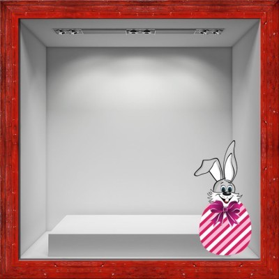 Houseart Πασχαλινή Έκπληξη, Πασχαλινά, Αυτοκόλλητα βιτρίνας, 35 x 70 εκ.