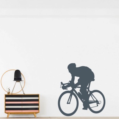 Φιγούρα ποδηλάτη, Σπορ, Αυτοκόλλητα τοίχου, 54 x 60 εκ.
