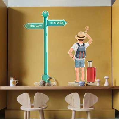 This way, Πόλεις, Αυτοκόλλητα τοίχου, 90 x 90 εκ.