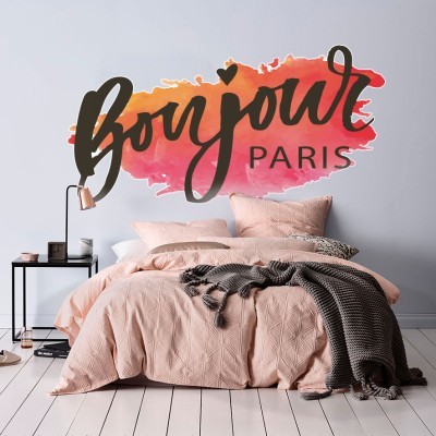 Bonjour Paris Πόλεις Αυτοκόλλητα τοίχου 50 x 100 cm (39750)